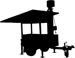 Mobile Security Camera Trailer Icon