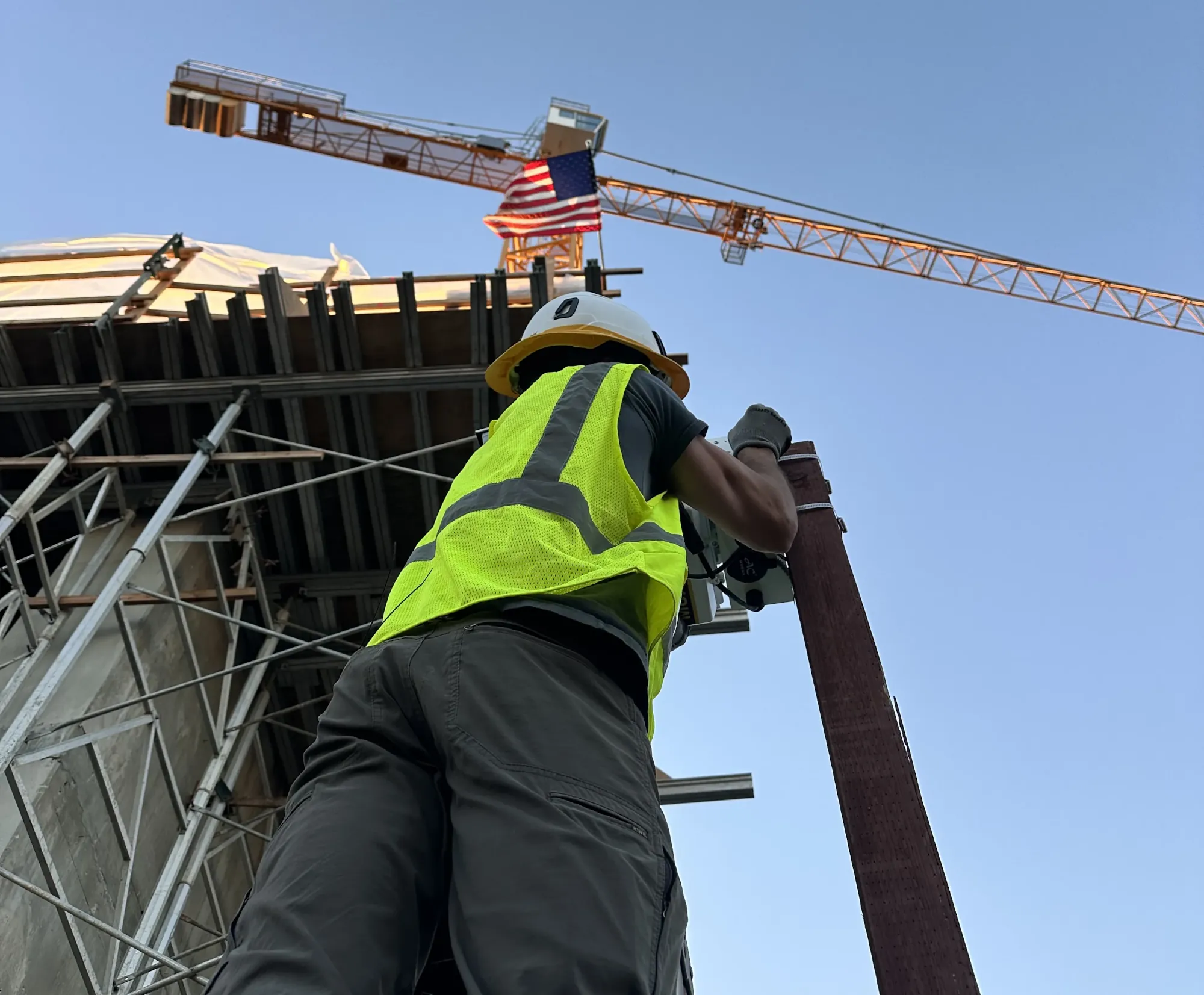 Camrentz Security Camera Rental - Worker At Construction Site